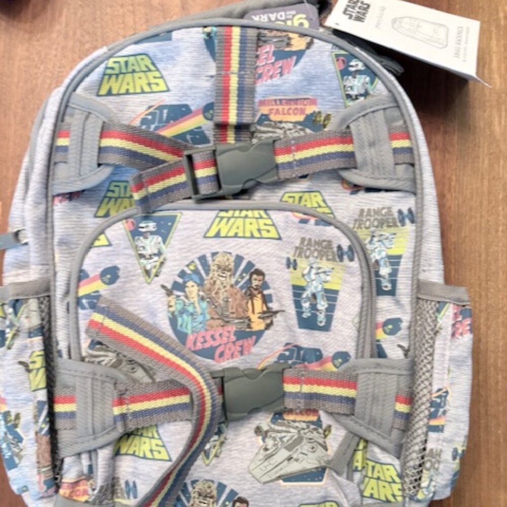 New PBKids Small Backpack, Star Wars Glow-in-the-Dark Han Solo
